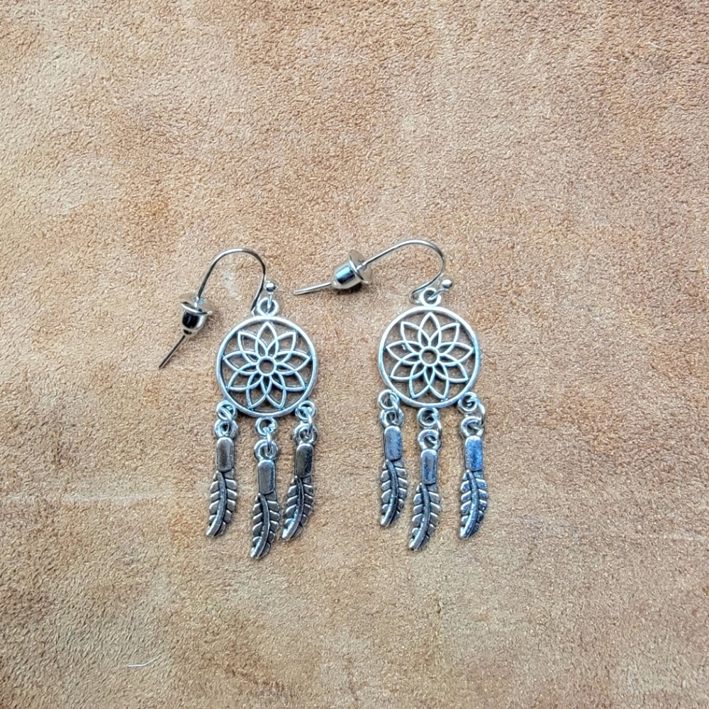 Beautiful Dream Catcher Earrings - Picture 2 of 4
